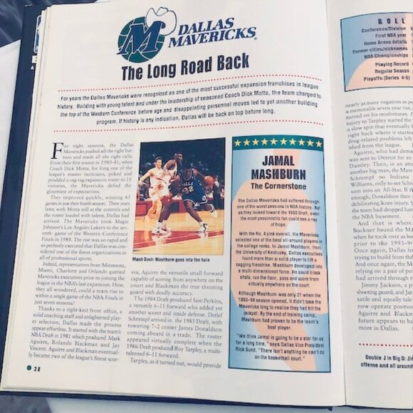 NBA Basketball: An Official Fan's Guide Hardcover –1994 - Picture 3 of 9